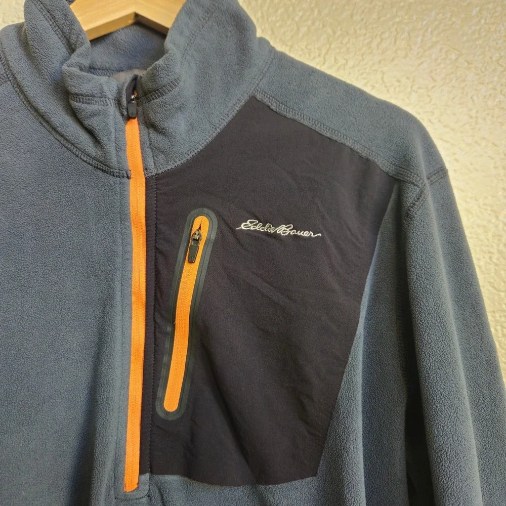 Eddie Bauer First Ascent Fleece Quarter Zip Sweater Size Medium Gorpcore Hiking